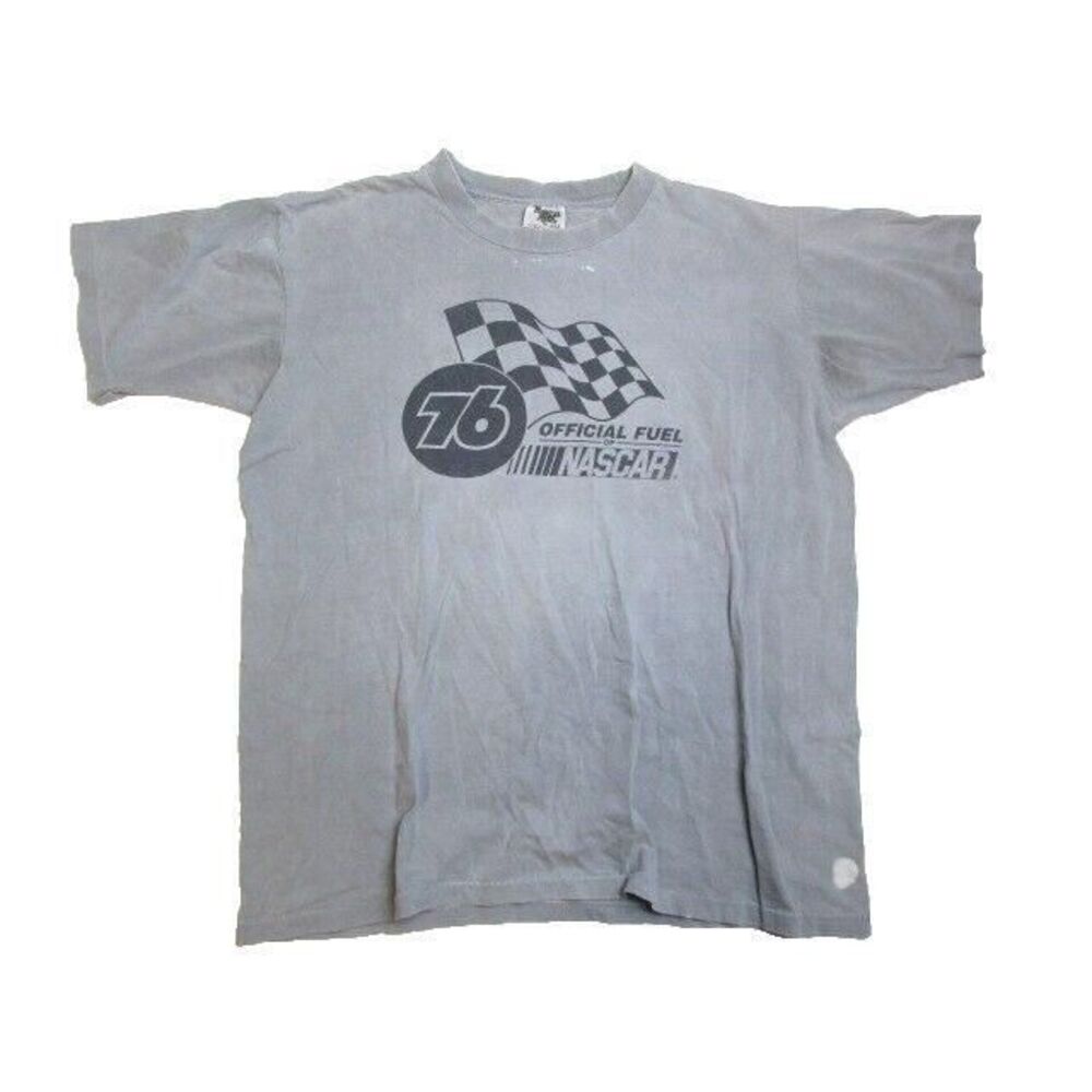 Vintage NASCAR Shirt Adult Large 76 Oil Gas Official Fuel Car Racing‎ 90s Mens